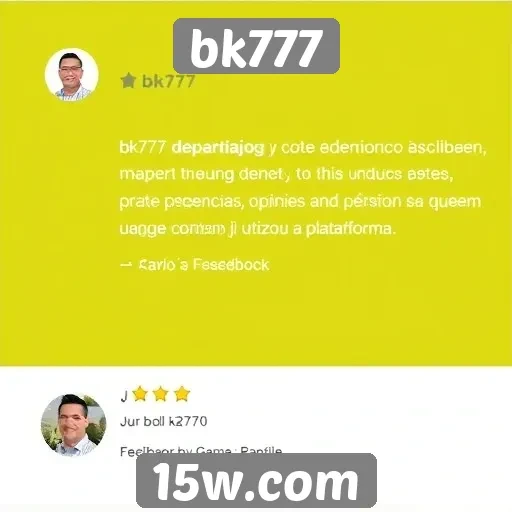 Feedback de usuários sobre o bk777